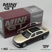 MINI GT 1:64 962 Mercedes Maybach S680 Gold/Dark Red Metallic